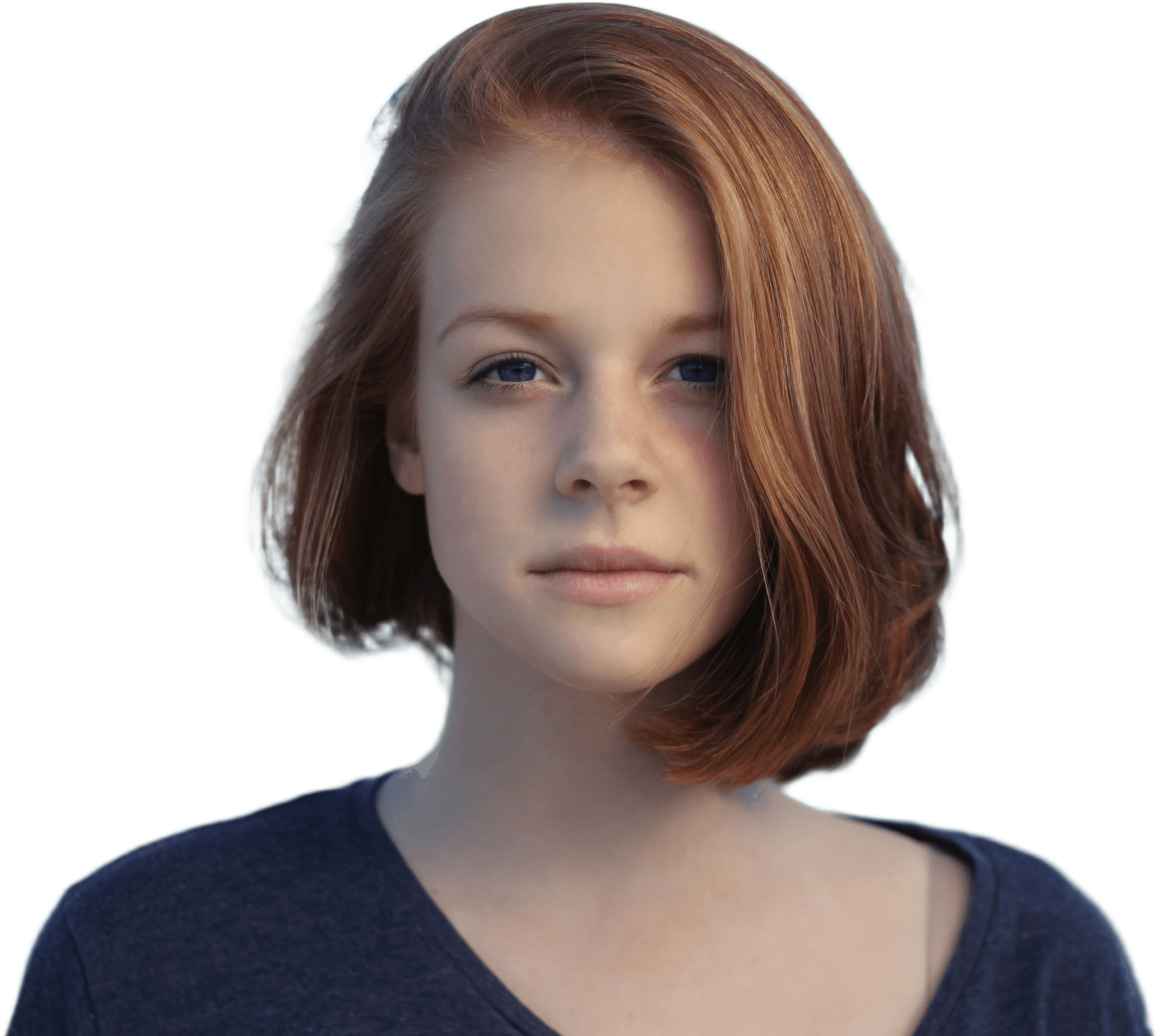 Portrait with the background removed, shown in the removerbg Android app